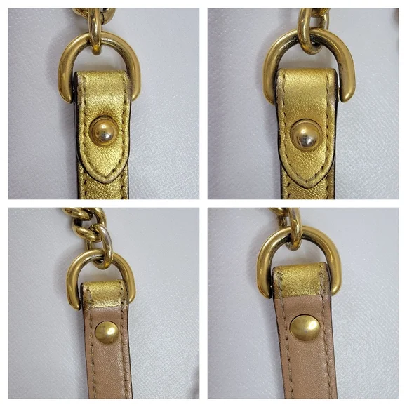 GUCCI GG Marmont Pearl Studs Quilted Crossbody/Shoulder Bag